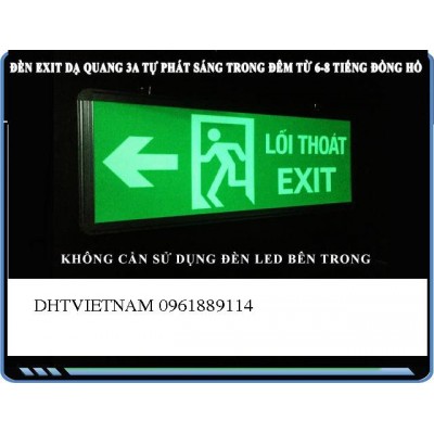 Đèn exit thoát hiểm dạ quang lợi đủ đường cho doanh nghiệp